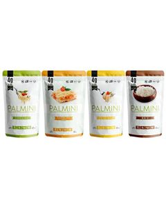 NEW Palmini Pouch VARIETY PACK Linguine Angel Hair Lasagna Rice 4g of Carbs As Seen On Shark Tank Gluten Free 12 Ounce Pack of 4