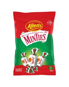 Allens Minties Large Bag 1kg Australian