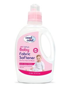 Cool & Cool Gentle Baby Fabric Softener 2 Liters - Anti Bacterial, Dye-Free, Bleach-Free,Gentle, Baby & Kid safe.