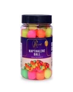 Colourful Naphthalene Balls for Clothes / Bathroom / Wardrobe / Pantry / Moth, Protect Clothes 100% Safe / Smell Free / Stain-Free/Germs Free (250, Grams)
