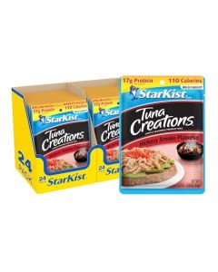 StarKist Tuna Creations Hickory Smoked Pouch 26 oz 24 Pack Wild Caught High Protein Shelf Stable Seafood Gluten Free Soy Free No Draining Ready to Eat for Salads and Sandwiches
