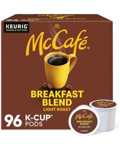 McCafe Breakfast Blend Light Roast Coffee K-Cup Pods - 96 Count