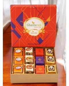 Ghasitaram Gifts Jaiccha Best Assorted Bites 12 pcs in Premium Box/Sweet/Sweet Gift Pack/Diwali Mithai/Indian Mithai/Diwali Gift Box/