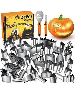 WANNTS Pumpkin Carving Kit Halloween Safe and Easy Pumpkin Carving Set for Kids DIY Stainless Steel Pumpkin Carving Tools for Halloween Decoration JackOLanterns Gift for Halloween