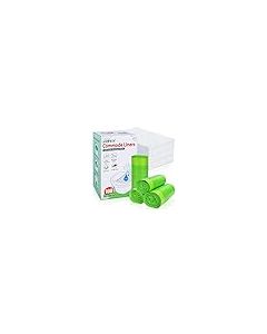 Bedside Commode Liners with Super Aborbent Pad 100 Bags100 Pads for Bedside Toilet Chair Bucket