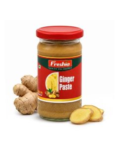 Freshia Ginger Paste - 300g / 100% Pure Crushed Ginger / Ready-to-Use Cooking Paste / No Artificial Colors or Flavors / Vegan, Gluten-Free