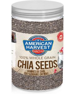 American Harvest Chia Seeds / Whole Grain / Gluten Free Superfood / 1kg Jar