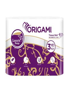 Origami Luxuria Toilet Tissue Paper / 3 Ply / Pack of 4x2 / 140 Pulls Each
