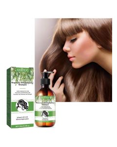Rosemary shampoo fluffy refreshing soft smoothing dry frizz anti-fall growth hair oil control, help hair growth, suitable for all hair types-1pcs