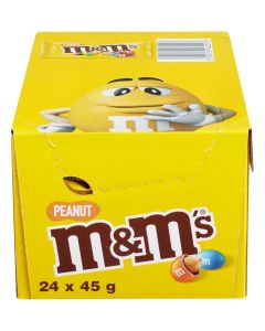 M&M'S Peanut Chocolate 45g x 24 (Pack of 24)