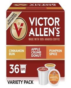 Victor Allen Coffee Autumn Favorites Single Serve 36 Count (Compatible with 2.0 Keurig Brewers)