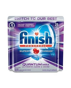 Finish Quantum Max Powerball Dishwasher Detergent Tablets 25 Tabs