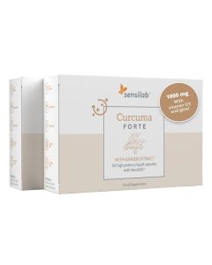 Turmeric Capsules High Strength / 1000 mg with Vitamin D3 and Ginger / 185x Higher bioavailability / Turmeric Supplement / 60 Capsules by Sensilab