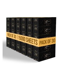 1Ply Facial Tissue 15000 Sheets, 30 Packs of 500 Sheets - Contains 15000 Premium, Soft & Absorbent Tissues Suitable For All Skin Types