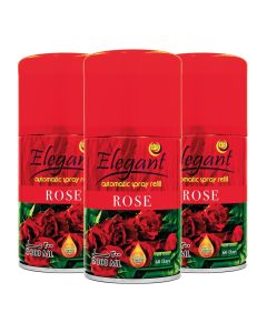 3 Piece ROSE Automatic Refill Spray Set 300ml