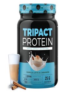 Nutrology TRIPACT Protein Powder Vanilla Latte Cinnamon - 20 Servings