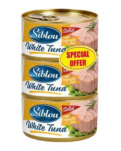 Siblou White Tuna in Vegetable Oil 170gx3