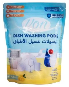 Dishwashing Pods Lemon Fragrance Deep Cleaning Power Spot Free Shine 10 Pcs Pack 135 G