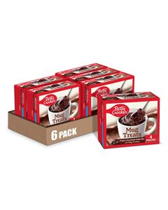 Betty Crocker Mug Treats Triple Chocolate Cake Mix with Fudge Frosting 4 Servings 125 oz Pack of 6