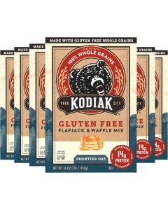 Kodiak Cakes Frontier Oat Gluten Free Protein Pancake and Waffle Mix, 16oz (Pack of 6)