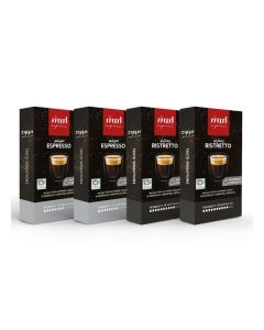 Nespresso Compatible Aluminium Capsules (Ristretto & Espresso), Pack of 4 (40 Capsules) 220gm