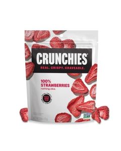 Crunchies FreezeDried Fruits 100 All Natural Crispy Fruit Non GMO and Kosher Resealable Freeze Dried Fruit Snack Packs Pack of 6 Strawberries