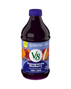 V8 Blends 100 Juice Pomegranate Blueberry Juice Fruit and Vegetable Juice Blend 46 Fl Oz Bottle
