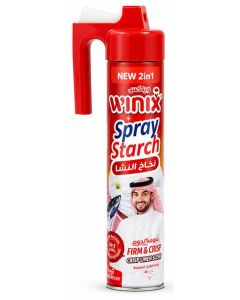 2-in-1 Spray Starch with Easy Ironing Aid Firm & Crisp Finish Fabric Care Spray for Clothes Crisp Linen Scent 500 ML