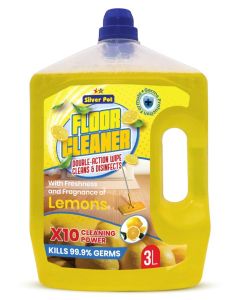 Lemon Floor Cleaner Liquid – 3L Antibacterial Surface Cleaning Solution with Refreshing Lemon Scent for Tiles, Marble, Wood, and Laminate Floors