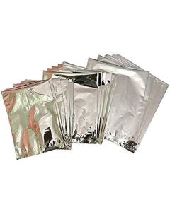 VS Products Aluminium Silver foil Pouches 9x12 Inches of Foil Bags 100 Pieces Packet for Tea Coffee Food Packing Pack of 1 X 100 Pieces