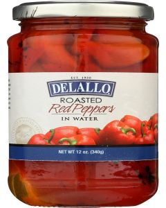 De Lallo Roasted Red Peppers In Water (12x12oz)