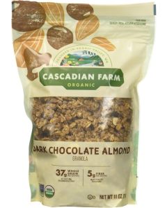 Cascadian Farm Organic Dark Chocolate Almond Granola, Non-GMO, 11 Ounces (Pack of 4)