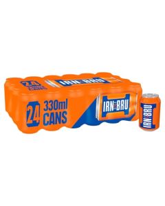 IRNBRU Original Scottish Sparkling Soda Citrus Flavored Carbonated Drink Sparkling Flavored Soft Drink 32 Flavor Recipe 111 fl oz Cans Pack of 24