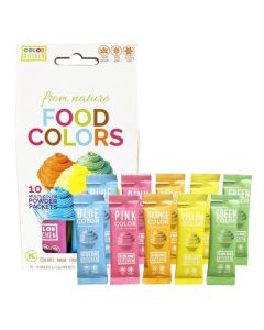 Color Kitchen Food Coloring Vibrant Packs Plantbased Colors Artificial Dyefree Glutenfree NonGMO Kosher Vegan Colors for Frosting and Natural Healthy Baking Soy free 10 Pack