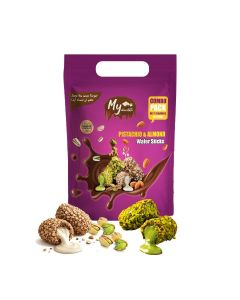 Pistachio & Almond Choco Wafer Stick 250g / Crispy Chocolate Wafer