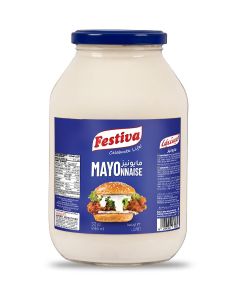 Mayonnaise 946ml Glass Jar - Creamy Mayo Sandwich Spread for Burgers, Sandwiches, Wraps and Snacks - Dip and Dressing