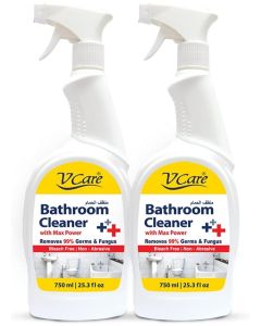 V Care Bathroom Cleaner Trigger Spray Removes 99% Of The Germs And Fungus With Maximum Power Bleach Free And Non Abrasive 750Ml