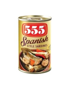 555 Canned Sardines Fish Spanish Style In Oil- 155gms