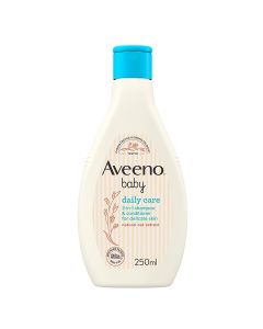 Aveeno Baby Daily Care 2-in-1 Shampoo and Conditioner, With Natural Oat Extract, nourish baby’s fine hair and scalp, without drying, Suitable for Toddlers & Kids, 250ml