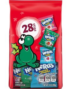 Nerds Gummy Clusters Holiday Assorted Treat - 14 oz Bag with 28 Pieces