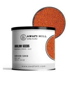 AWAFI MILL Halim Seeds 100g (3.5 Oz) - Garden Cress Aliv Lepidium sativum Edible Seeds