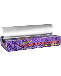 Nicole Home Collection PreCut Aluminum Foil Sheets 12x1075 Inches 200 Sheets