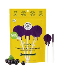 Beekeepers Naturals Kids Throat Soothing Lollipops Mixed Berry Elderberry Doctor Formulated Immune Support Vitamin D Honey 15 ct