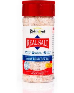 Redmond Real Sea Salt Natural Unrefined Organic Gluten Kosher 284 G