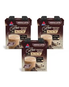 Atkins Mocha Latte Iced Coffee Flavored Protein Shake High Protein Low Glycemic Low Carb and Low Sugar Shakes KetoFriendly 12 Pack