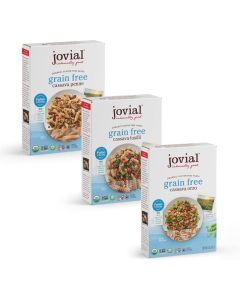 Jovial Grain-Free Cassava Pasta Variety Pack - Orzo, Penne, and Fusilli - 3 Pack