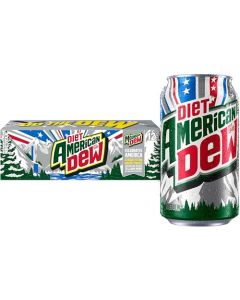 Diet Mountain Dew Soda 12 Fl Oz Cans Pack of 12