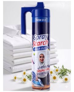 Spray Starch 500ML Original Finish, Fabric Ironing Spray for Clothes, Crisp Finish, Wrinkle Remover & Crisp Linen Scent
