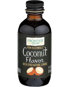 Frontier Coop Coconut Flavor 2 Ounce Glass Jar Non Alcoholic Add Tropical Twist to Baked Treats Frostings and Smoothies