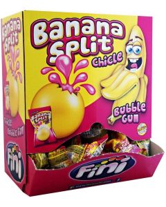 Fini Banana Split Bubble Gum - 200 Count Box